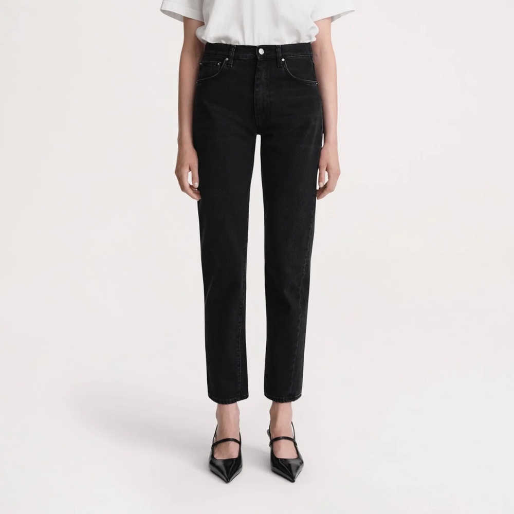 TOTEME TWISTED SEAM DENIM JEANS BLACK